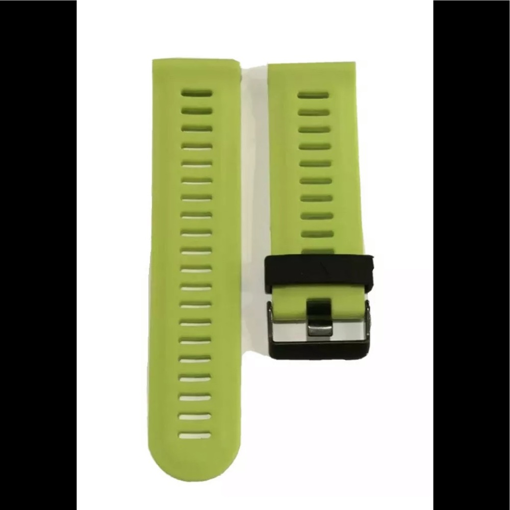 Watch Band 25mm Light Green Silicone Rubber Replacement For Nixon 51-30 Garmin